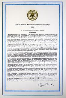 1989 US Marshals Service Bicentennial Day