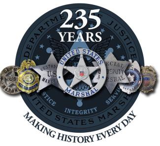 U.S. Marshals Service - 235th Anniversary Logo